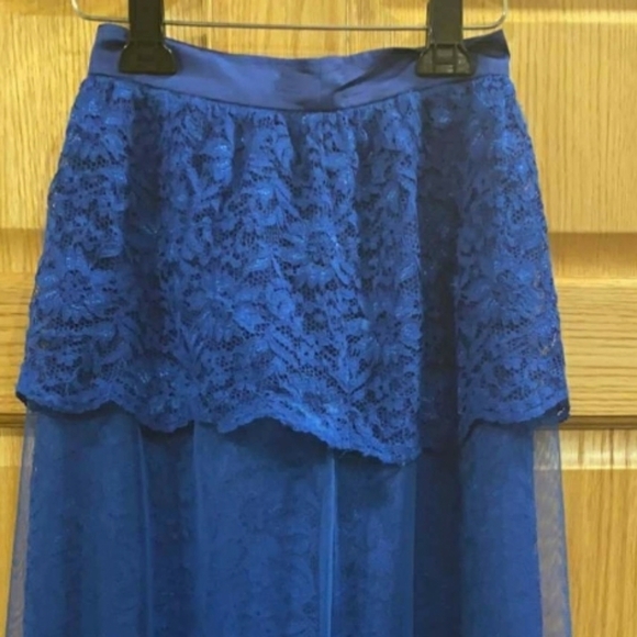Romantic Chic  Blue Skirt - Picture 3 of 10